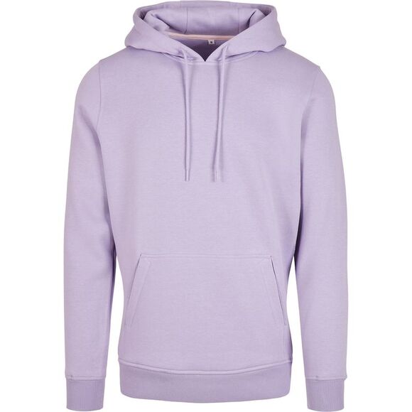 Build Your Brand Mens Heavy Pullover Hoodie / Lilac